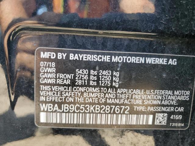 Photo 11 VIN: WBAJB9C53KB287672 - BMW M550XI 