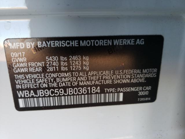 Photo 9 VIN: WBAJB9C59JB036184 - BMW M550XI 