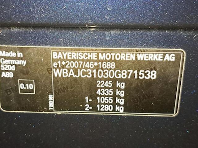 Photo 10 VIN: WBAJC31030G871538 - BMW 5 DIESEL - 2017 