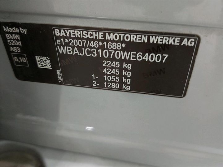 Photo 6 VIN: WBAJC31070WE64007 - BMW 5 BERLINE 