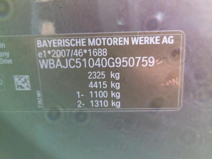 Photo 12 VIN: WBAJC51040G950759 - BMW SRIE 5 