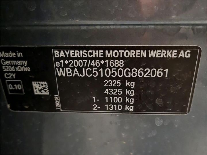 Photo 4 VIN: WBAJC51050G862061 - BMW 5-REEKS 