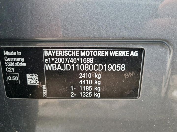 Photo 4 VIN: WBAJD11080CD19058 - BMW BMW 5 SERIES 