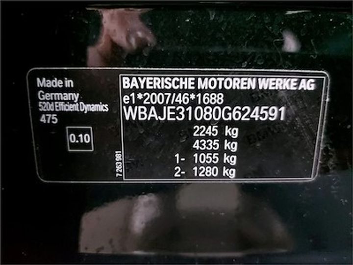 Photo 11 VIN: WBAJE31080G624591 - BMW 5 DIESEL - 2017 