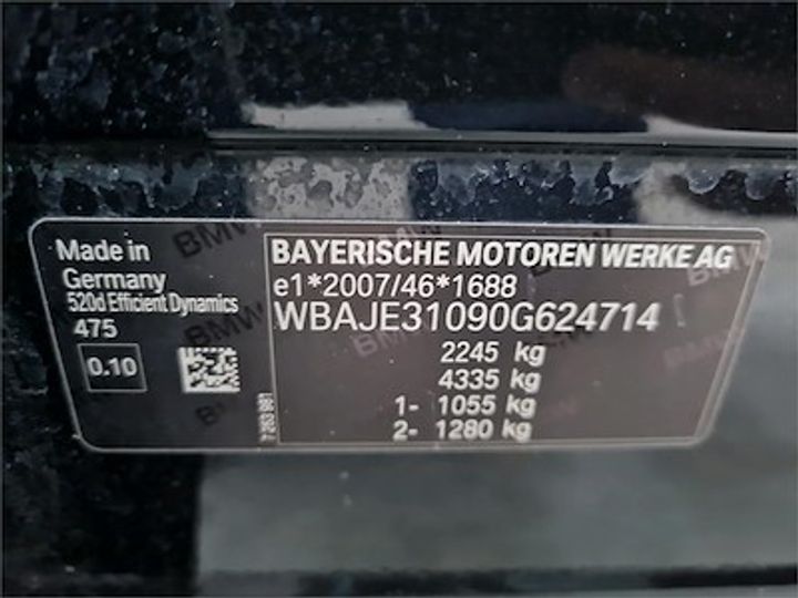 Photo 11 VIN: WBAJE31090G624714 - BMW 5 DIESEL - 2017 