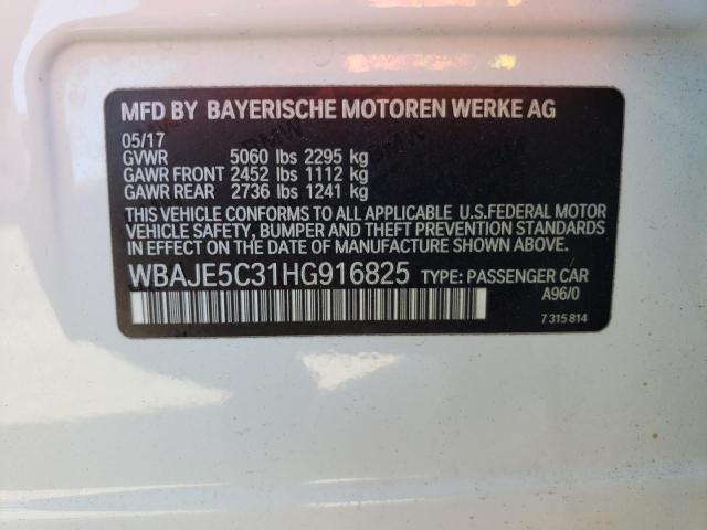 Photo 12 VIN: WBAJE5C31HG916825 - BMW 540 I 