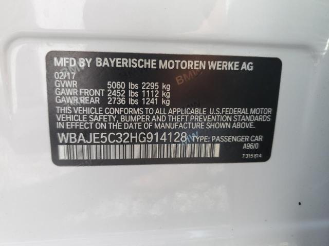 Photo 12 VIN: WBAJE5C32HG914128 - BMW 540 I 