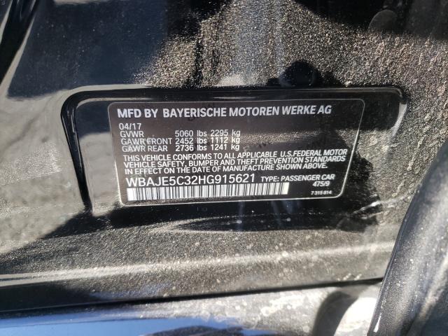 Photo 9 VIN: WBAJE5C32HG915621 - BMW 5 SERIES 