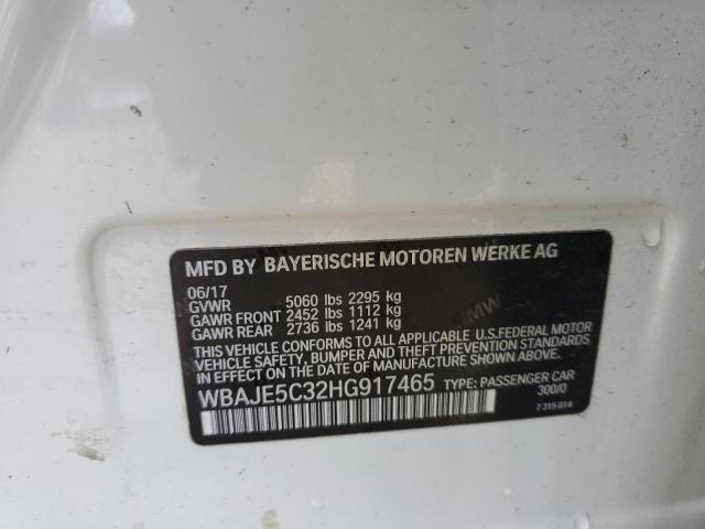 Photo 11 VIN: WBAJE5C32HG917465 - BMW 5 SERIES 