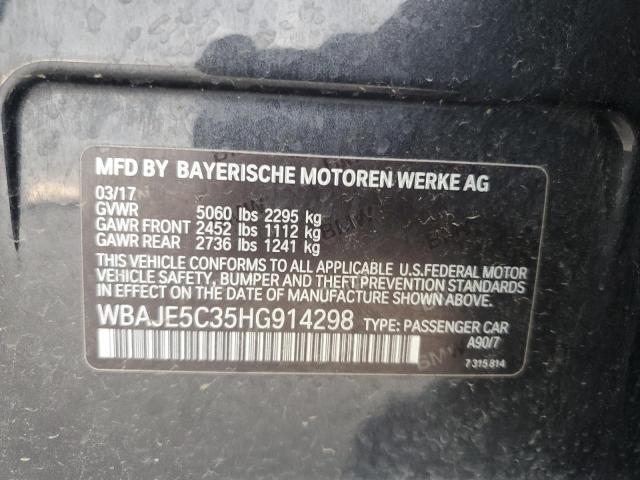 Photo 11 VIN: WBAJE5C35HG914298 - BMW 540 I 