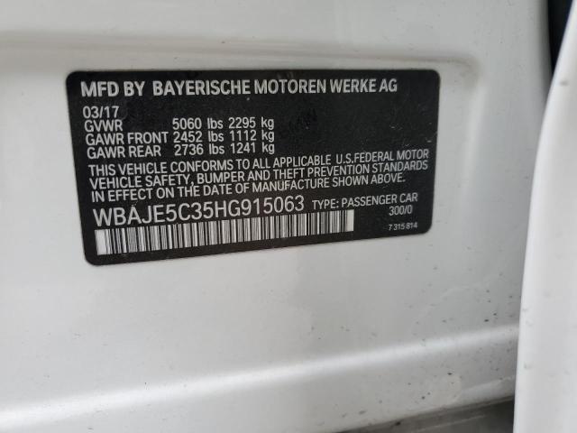 Photo 12 VIN: WBAJE5C35HG915063 - BMW 5 SERIES 