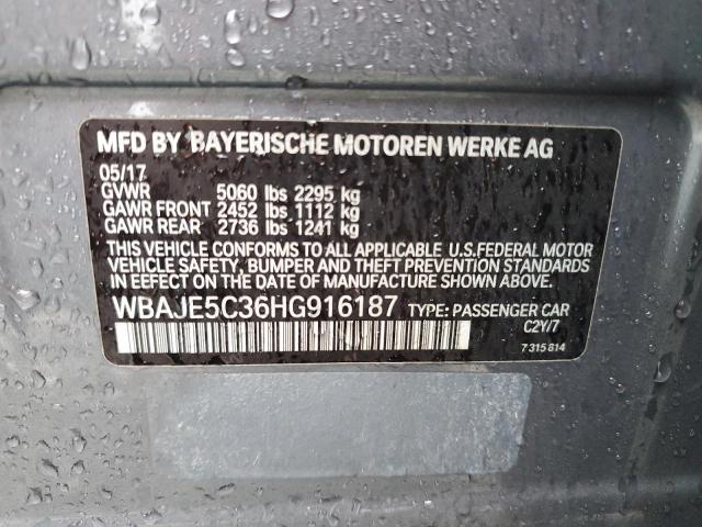 Photo 11 VIN: WBAJE5C36HG916187 - BMW 540 I 