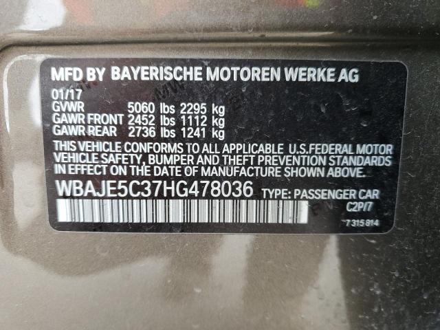 Photo 11 VIN: WBAJE5C37HG478036 - BMW 5 SERIES 