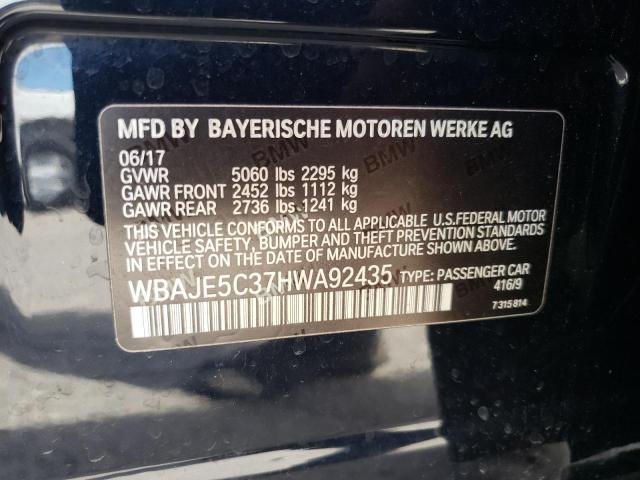 Photo 12 VIN: WBAJE5C37HWA92435 - BMW 540 I 