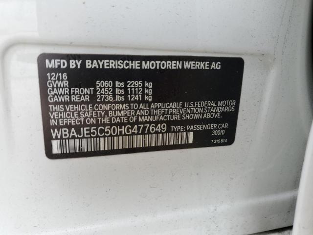 Photo 11 VIN: WBAJE5C50HG477649 - BMW 5 SERIES 