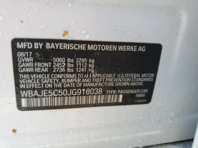 Photo 11 VIN: WBAJE5C50JG918038 - BMW 5 SERIES 