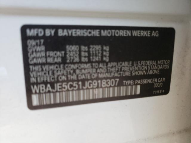 Photo 9 VIN: WBAJE5C51JG918307 - BMW 540 I 