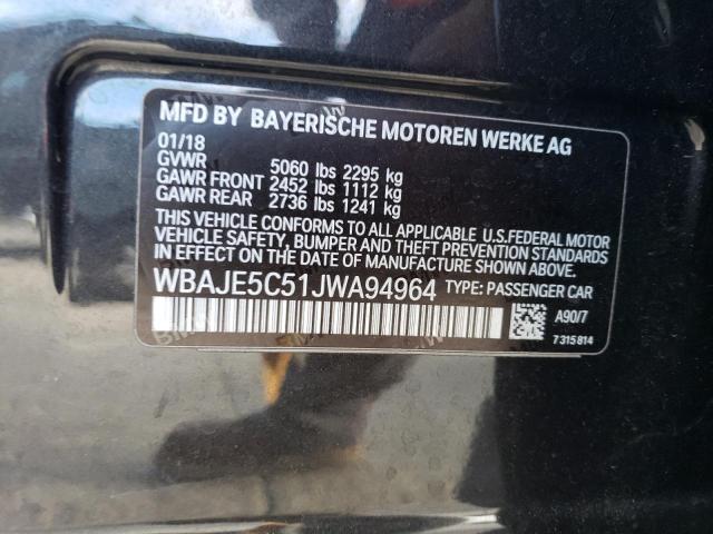 Photo 12 VIN: WBAJE5C51JWA94964 - BMW 5 SERIES 