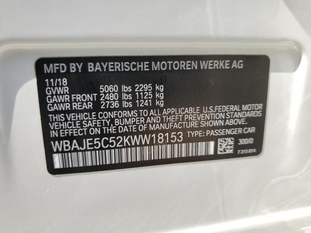 Photo 11 VIN: WBAJE5C52KWW18153 - BMW 540 I 