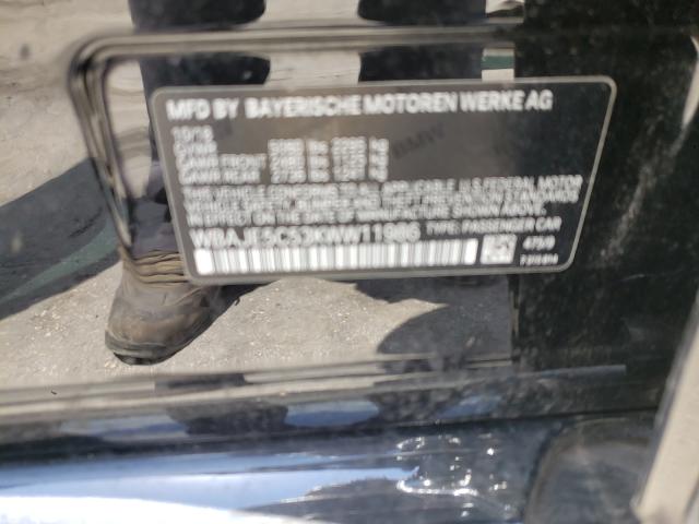 Photo 9 VIN: WBAJE5C53KWW11986 - BMW 540I 