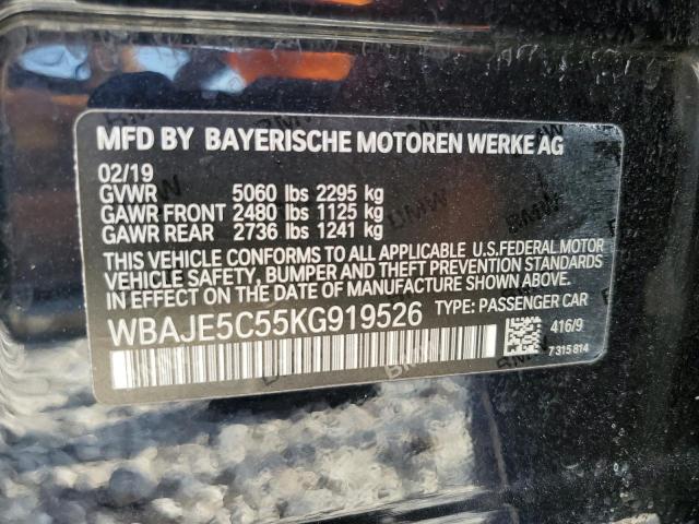 Photo 11 VIN: WBAJE5C55KG919526 - BMW 540 I 