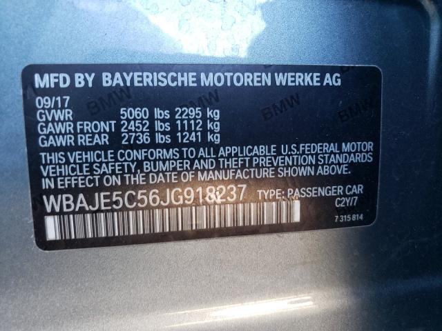 Photo 9 VIN: WBAJE5C56JG918237 - BMW 540I 