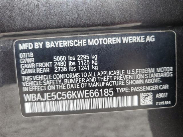 Photo 11 VIN: WBAJE5C56KWE66185 - BMW 540 I 