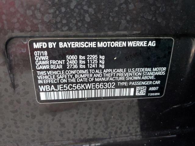 Photo 11 VIN: WBAJE5C56KWE66302 - BMW 540 I 