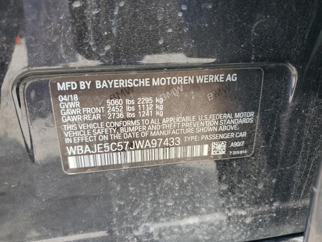 Photo 12 VIN: WBAJE5C57JWA97433 - BMW 540 I 