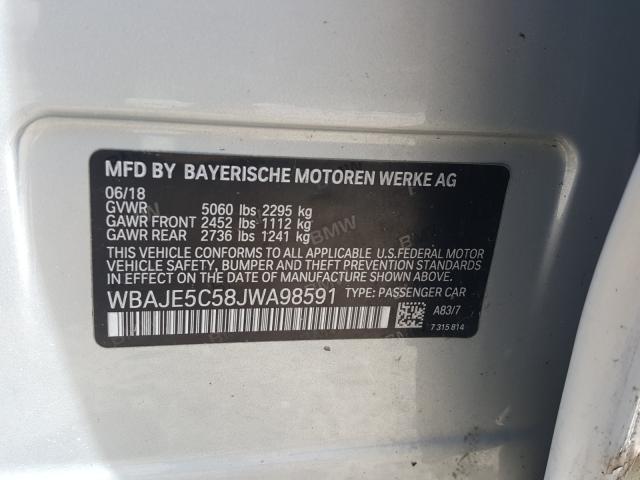 Photo 9 VIN: WBAJE5C58JWA98591 - BMW 540 I 