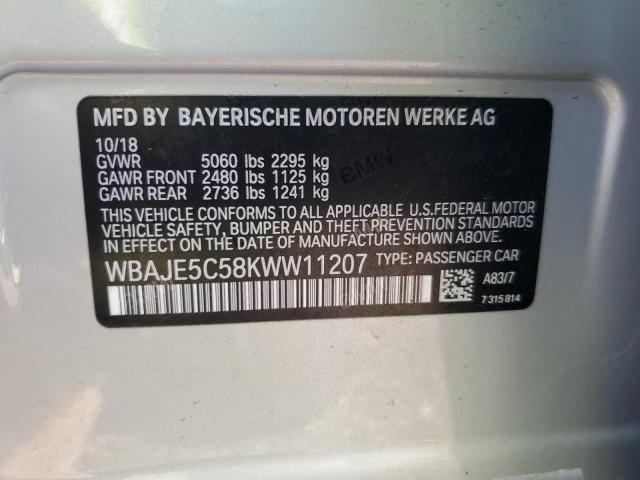 Photo 11 VIN: WBAJE5C58KWW11207 - BMW 540 I 