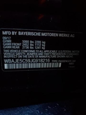 Photo 12 VIN: WBAJE5C59JG918216 - BMW 540 I 