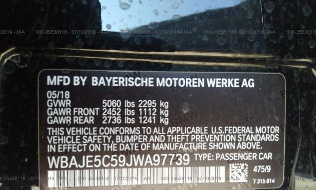 Photo 8 VIN: WBAJE5C59JWA97739 - BMW 540 