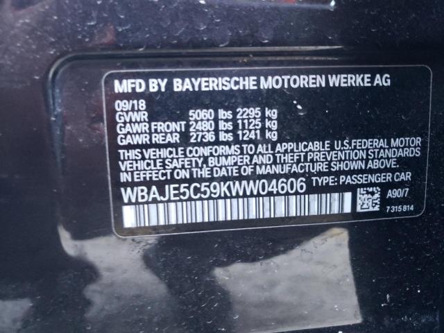 Photo 11 VIN: WBAJE5C59KWW04606 - BMW 540 I 