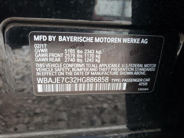 Photo 9 VIN: WBAJE7C32HG886858 - BMW 540 XI 