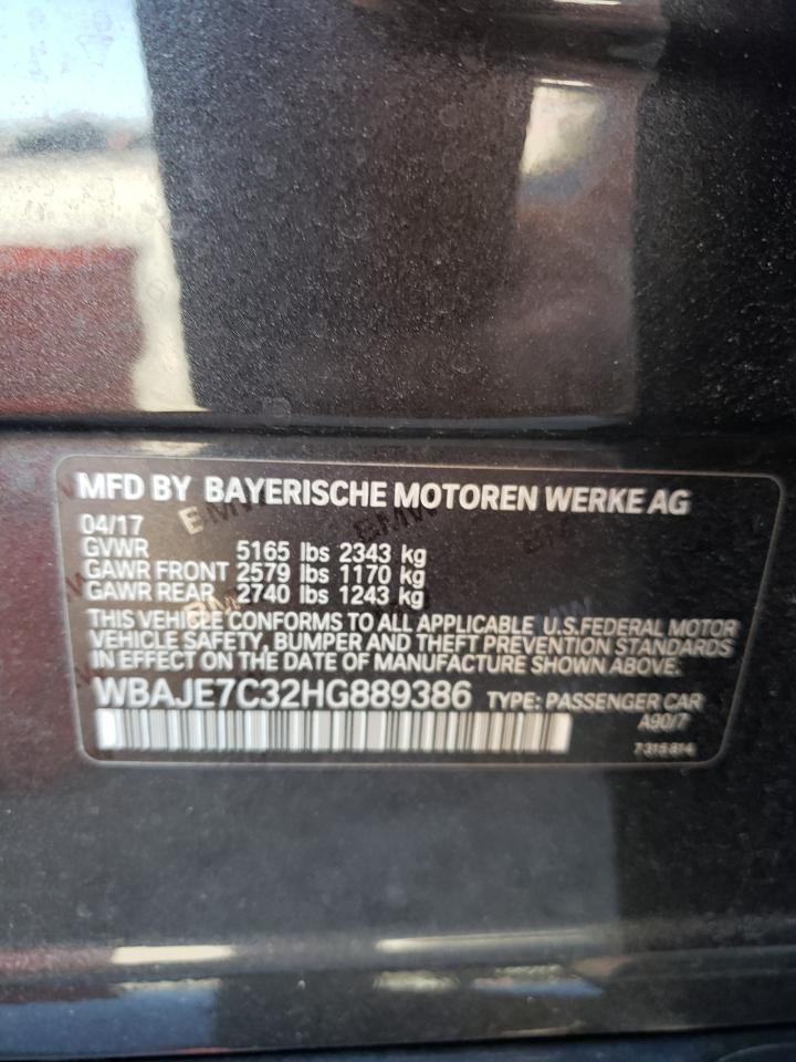 Photo 11 VIN: WBAJE7C32HG889386 - BMW 5ER 