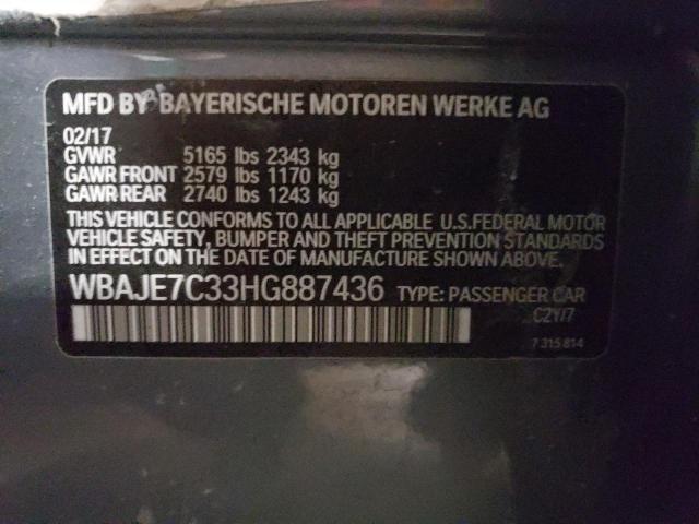 Photo 11 VIN: WBAJE7C33HG887436 - BMW 5 SERIES 