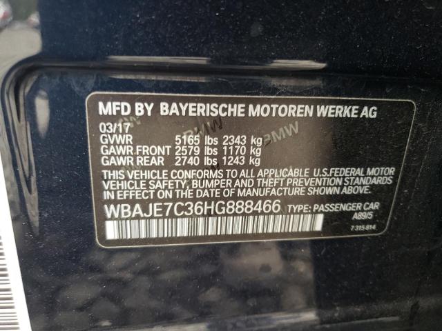 Photo 11 VIN: WBAJE7C36HG888466 - BMW 540 XI 