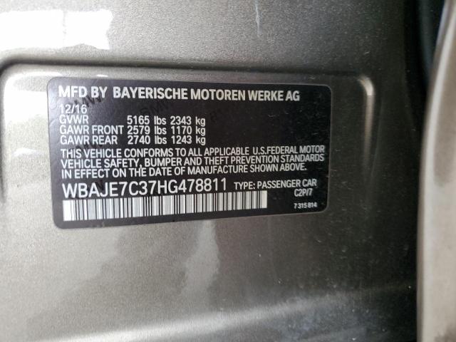 Photo 11 VIN: WBAJE7C37HG478811 - BMW 540 XI 