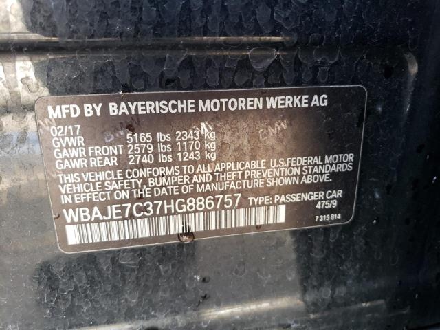 Photo 12 VIN: WBAJE7C37HG886757 - BMW 5 SERIES 