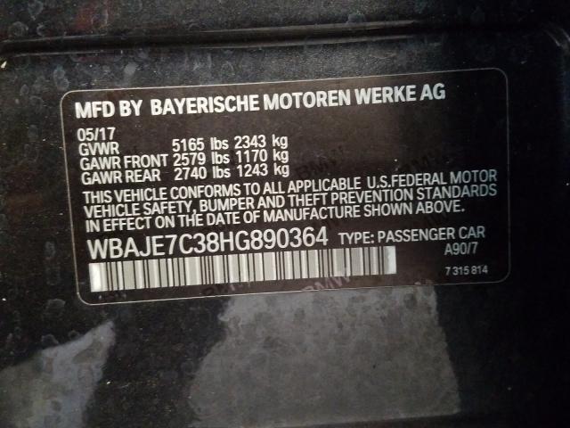 Photo 9 VIN: WBAJE7C38HG890364 - BMW 540 XI 