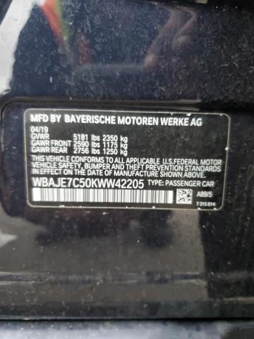 Photo 12 VIN: WBAJE7C50KWW42205 - BMW 540 XI 