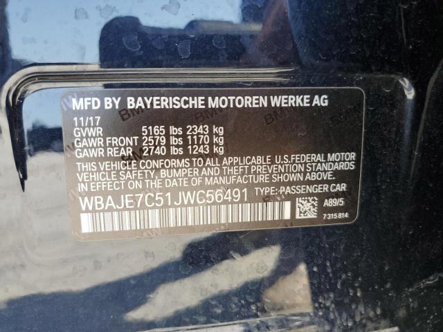 Photo 12 VIN: WBAJE7C51JWC56491 - BMW 5 SERIES 