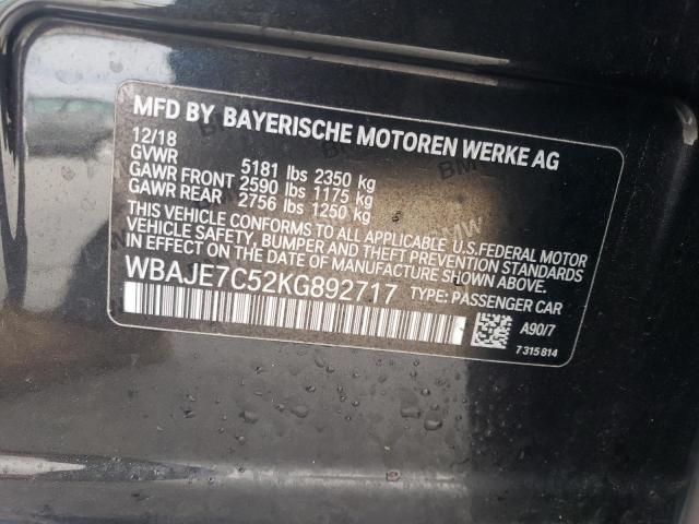 Photo 11 VIN: WBAJE7C52KG892717 - BMW 5 SERIES 