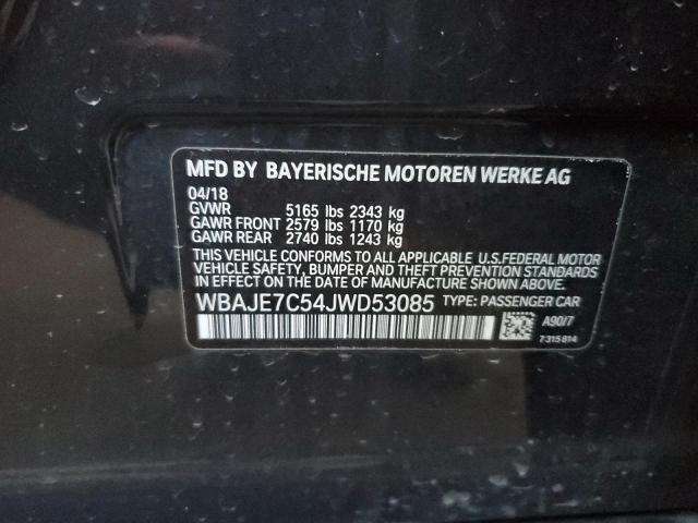 Photo 11 VIN: WBAJE7C54JWD53085 - BMW 540 XI 