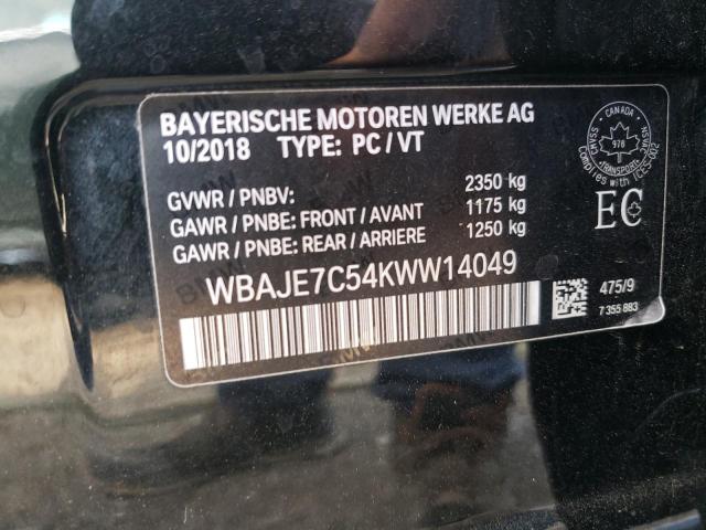 Photo 11 VIN: WBAJE7C54KWW14049 - BMW 540 XI 