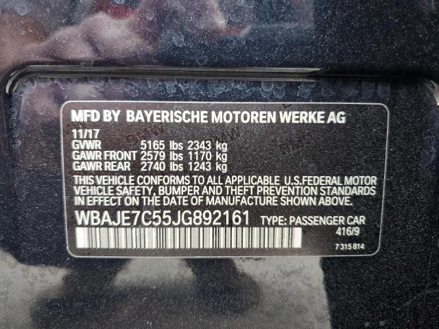 Photo 11 VIN: WBAJE7C55JG892161 - BMW 540 XI 