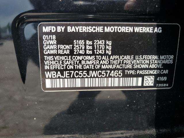 Photo 11 VIN: WBAJE7C55JWC57465 - BMW 540 XI 