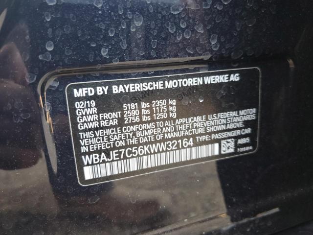 Photo 11 VIN: WBAJE7C56KWW32164 - BMW 540 XI 