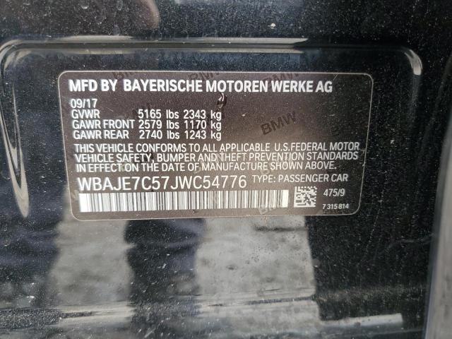 Photo 11 VIN: WBAJE7C57JWC54776 - BMW 5 SERIES 